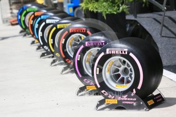 World © Octane Photographic Ltd. Formula 1 – Hungarian GP - Track walk. Pirelli tyre range. Hungaroring, Budapest, Hungary. Thursday 26th July 2018.