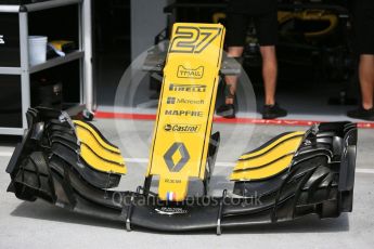 World © Octane Photographic Ltd. Formula 1 – Hungarian GP - Pit Lane. Renault Sport F1 Team RS18 – Nico Hulkenberg. Hungaroring, Budapest, Hungary. Thursday 26th July 2018.
