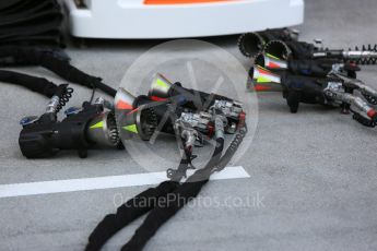 World © Octane Photographic Ltd. Formula 1 – Hungarian GP - Pit Lane. McLaren MCL33. Hungaroring, Budapest, Hungary. Thursday 26th July 2018.