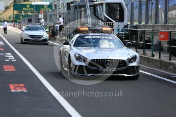 World © Octane Photographic Ltd. Formula 1 – Hungarian GP - Pit Lane. Mercedes AMG Safety and Race Control cars. Hungaroring, Budapest, Hungary. Thursday 26th July 2018.