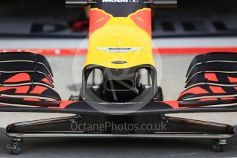 World © Octane Photographic Ltd. Formula 1 – Hungarian GP - Pit Lane. Aston Martin Red Bull Racing TAG Heuer RB14. Hungaroring, Budapest, Hungary. Thursday 26th July 2018.