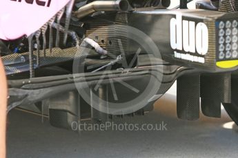 World © Octane Photographic Ltd. Formula 1 – Hungarian GP - Pit Lane. Sahara Force India VJM11. Hungaroring, Budapest, Hungary. Thursday 26th July 2018.