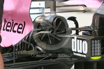 World © Octane Photographic Ltd. Formula 1 – Hungarian GP - Pit Lane. Sahara Force India VJM11. Hungaroring, Budapest, Hungary. Thursday 26th July 2018.