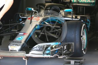 World © Octane Photographic Ltd. Formula 1 – Hungarian GP - Pit Lane. Mercedes AMG Petronas Motorsport AMG F1 W09 EQ Power+ - Lewis Hamilton. Hungaroring, Budapest, Hungary. Thursday 26th July 2018.