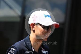World © Octane Photographic Ltd. Formula 1 – Hungarian GP - Paddock. Sahara Force India VJM11 - Esteban Ocon. Hungaroring, Budapest, Hungary. Thursday 26th July 2018.