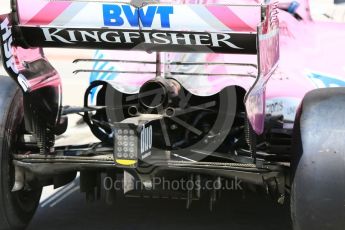 World © Octane Photographic Ltd. Formula 1 – Hungarian GP - Pit Lane. Sahara Force India VJM11. Hungaroring, Budapest, Hungary. Thursday 26th July 2018.