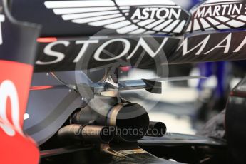 World © Octane Photographic Ltd. Formula 1 – Hungarian GP - Pit Lane. Aston Martin Red Bull Racing TAG Heuer RB14. Hungaroring, Budapest, Hungary. Thursday 26th July 2018.