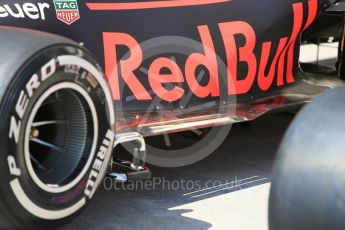 World © Octane Photographic Ltd. Formula 1 – Hungarian GP - Pit Lane. Aston Martin Red Bull Racing TAG Heuer RB14. Hungaroring, Budapest, Hungary. Thursday 26th July 2018.