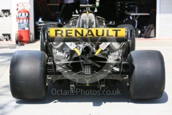 World © Octane Photographic Ltd. Formula 1 – Hungarian GP - Pit Lane. Renault Sport F1 Team RS18. Hungaroring, Budapest, Hungary. Thursday 26th July 2018.