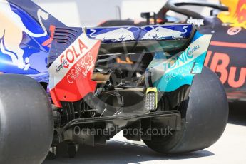 World © Octane Photographic Ltd. Formula 1 – Hungarian GP - Pit Lane. Scuderia Toro Rosso STR13. Hungaroring, Budapest, Hungary. Thursday 26th July 2018.