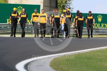 World © Octane Photographic Ltd. Formula 1 – Hungarian GP - Track Walk. Renault Sport F1 Team RS18 – Carlos Sainz. Hungaroring, Budapest, Hungary. Thursday 26th July 2018.