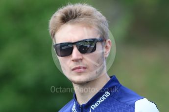 World © Octane Photographic Ltd. Formula 1 – Hungarian GP - Track Walk. Williams Martini Racing FW41 – Sergey Sirotkin. Hungaroring, Budapest, Hungary. Thursday 26th July 2018.
