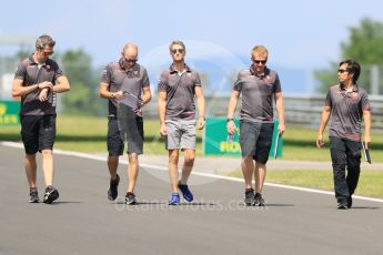 World © Octane Photographic Ltd. Formula 1 – Hungarian GP - Track Walk. Haas F1 Team VF-18 – Romain Grosjean. Hungaroring, Budapest, Hungary. Thursday 26th July 2018.