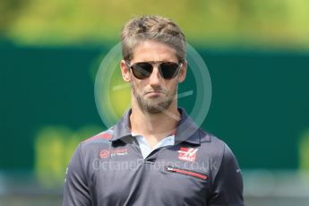 World © Octane Photographic Ltd. Formula 1 – Hungarian GP - Track Walk. Haas F1 Team VF-18 – Romain Grosjean. Hungaroring, Budapest, Hungary. Thursday 26th July 2018.