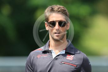 World © Octane Photographic Ltd. Formula 1 – Hungarian GP - Track Walk. Haas F1 Team VF-18 – Romain Grosjean. Hungaroring, Budapest, Hungary. Thursday 26th July 2018.