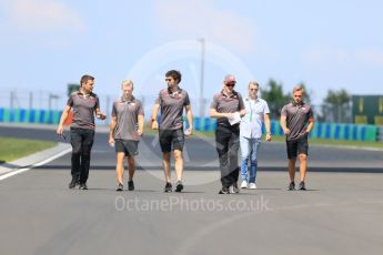 World © Octane Photographic Ltd. Formula 1 – Hungarian GP - Track Walk. Haas F1 Team VF-18 – Kevin Magnussen. Hungaroring, Budapest, Hungary. Thursday 26th July 2018.