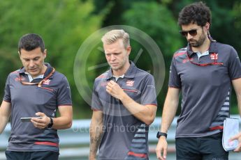 World © Octane Photographic Ltd. Formula 1 – Hungarian GP - Track Walk. Haas F1 Team VF-18 – Kevin Magnussen. Hungaroring, Budapest, Hungary. Thursday 26th July 2018.