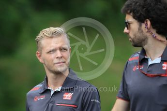 World © Octane Photographic Ltd. Formula 1 – Hungarian GP - Track Walk. Haas F1 Team VF-18 – Kevin Magnussen. Hungaroring, Budapest, Hungary. Thursday 26th July 2018.