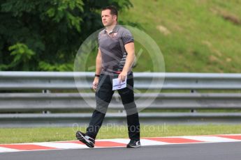 World © Octane Photographic Ltd. Formula 1 – Hungarian GP - Track Walk. Haas F1 Team. Hungaroring, Budapest, Hungary. Thursday 26th July 2018.