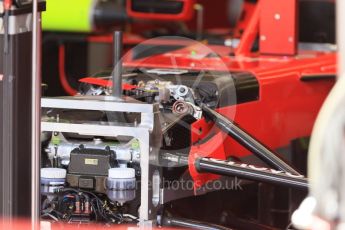 World © Octane Photographic Ltd. Formula 1 – Hungarian GP - Pit Lane. Scuderia Ferrari SF71-H. Hungaroring, Budapest, Hungary. Thursday 26th July 2018.