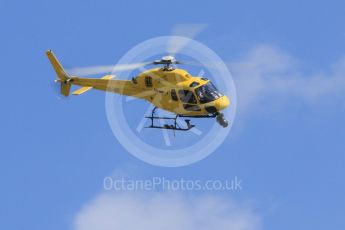 World © Octane Photographic Ltd. Formula 1 – Hungarian GP - Paddock. TV Helicopter OO-HCE - Aerospatiale AS 355N Ecureuil 2. Hungaroring, Budapest, Hungary. Thursday 26th July 2018.