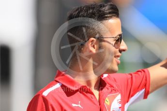 World © Octane Photographic Ltd. Formula 1 – Hungarian GP - Paddock. Scuderia Ferrari academy driver – Antonio Fuoco. Hungaroring, Budapest, Hungary. Thursday 26th July 2018.