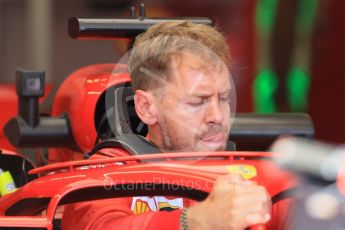 World © Octane Photographic Ltd. Formula 1 – Hungarian GP - Pit Lane. Scuderia Ferrari SF71-H – Sebastian Vettel. Hungaroring, Budapest, Hungary. Thursday 26th July 2018.