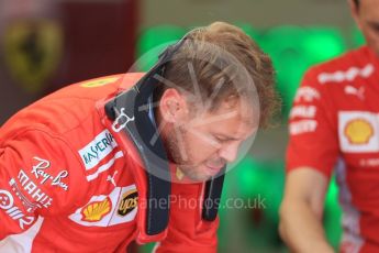 World © Octane Photographic Ltd. Formula 1 – Hungarian GP - Pit Lane. Scuderia Ferrari SF71-H – Sebastian Vettel. Hungaroring, Budapest, Hungary. Thursday 26th July 2018.