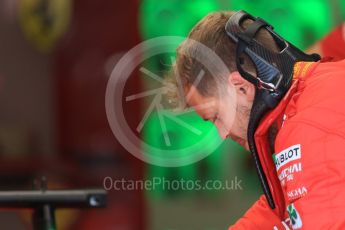 World © Octane Photographic Ltd. Formula 1 – Hungarian GP - Pit Lane. Scuderia Ferrari SF71-H – Sebastian Vettel. Hungaroring, Budapest, Hungary. Thursday 26th July 2018.