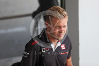 World © Octane Photographic Ltd. Formula 1 – Hungarian GP - Paddock. Haas F1 Team - Kevin Magnussen. Hungaroring, Budapest, Hungary. Thursday 26th July 2018.