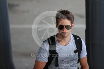 World © Octane Photographic Ltd. Formula 1 – Hungarian GP - Paddock. Haas F1 Team  – Romain Grosjean. Hungaroring, Budapest, Hungary. Thursday 26th July 2018.