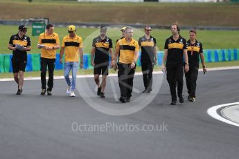 World © Octane Photographic Ltd. Formula 1 – Hungarian GP - Track walk. Renault Sport F1 Team RS18 – Carlos Sainz. Hungaroring, Budapest, Hungary. Thursday 26th July 2018.
