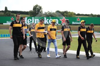 World © Octane Photographic Ltd. Formula 1 – Hungarian GP - Track walk. Renault Sport F1 Team RS18 – Carlos Sainz. Hungaroring, Budapest, Hungary. Thursday 26th July 2018.