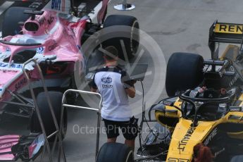 World © Octane Photographic Ltd. Formula 1 – Hungarian GP - Pit Lane. Renault Sport F1 Team RS18 – Nico Hulkenberg. Hungaroring, Budapest, Hungary. Thursday 26th July 2018.
