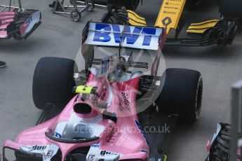 World © Octane Photographic Ltd. Formula 1 – Hungarian GP - Pit Lane. Sahara Force India VJM11 - Esteban Ocon. Hungaroring, Budapest, Hungary. Thursday 26th July 2018.