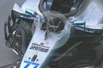 World © Octane Photographic Ltd. Formula 1 – Hungarian GP - Pit Lane. Mercedes AMG Petronas Motorsport AMG F1 W09 EQ Power+ - Valtteri Bottas. Hungaroring, Budapest, Hungary. Thursday 26th July 2018.