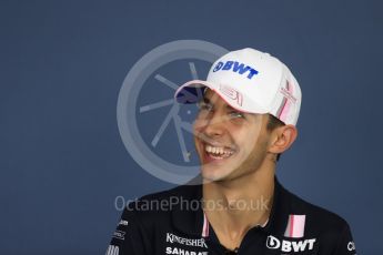 World © Octane Photographic Ltd. Formula 1 – Hungarian GP - FIA Drivers’ Press Conference. Sahara Force India - Esteban Ocon. Hungaroring, Budapest, Hungary. Thursday 26th July 2018.