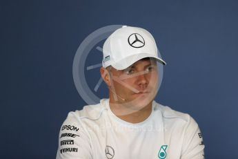 World © Octane Photographic Ltd. Formula 1 – Hungarian GP - FIA Drivers’ Press Conference. Mercedes AMG Petronas Motorsport - Valtteri Bottas. Hungaroring, Budapest, Hungary. Thursday 26th July 2018.