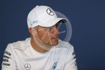 World © Octane Photographic Ltd. Formula 1 – Hungarian GP - FIA Drivers’ Press Conference. Mercedes AMG Petronas Motorsport - Valtteri Bottas. Hungaroring, Budapest, Hungary. Thursday 26th July 2018.