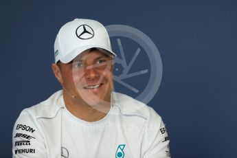 World © Octane Photographic Ltd. Formula 1 – Hungarian GP - FIA Drivers’ Press Conference. Mercedes AMG Petronas Motorsport - Valtteri Bottas. Hungaroring, Budapest, Hungary. Thursday 26th July 2018.