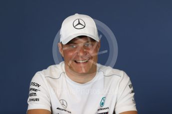 World © Octane Photographic Ltd. Formula 1 – Hungarian GP - FIA Drivers’ Press Conference. Mercedes AMG Petronas Motorsport - Valtteri Bottas. Hungaroring, Budapest, Hungary. Thursday 26th July 2018.
