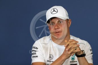 World © Octane Photographic Ltd. Formula 1 – Hungarian GP - FIA Drivers’ Press Conference. Mercedes AMG Petronas Motorsport - Valtteri Bottas. Hungaroring, Budapest, Hungary. Thursday 26th July 2018.