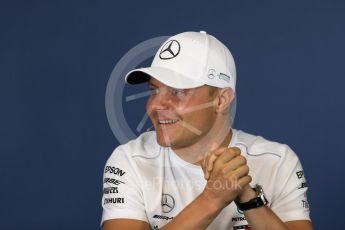 World © Octane Photographic Ltd. Formula 1 – Hungarian GP - FIA Drivers’ Press Conference. Mercedes AMG Petronas Motorsport - Valtteri Bottas. Hungaroring, Budapest, Hungary. Thursday 26th July 2018.