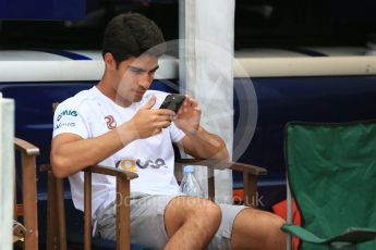 World © Octane Photographic Ltd. GP3 – Hungarian GP – Paddock. Jenzer Motorsport - Juan Manual Correa. Hungaroring, Budapest, Hungary. Thursday 26th July 2018.