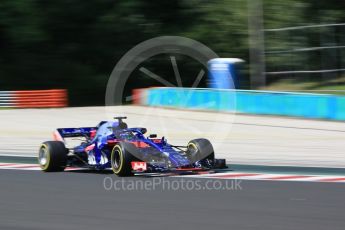 World © Octane Photographic Ltd. Formula 1 – Hungarian Post-Race Test - Day 1. Scuderia Toro Rosso STR13 – Brendon Hartley. Hungaroring, Budapest, Hungary. Tuesday 31st July 2018.