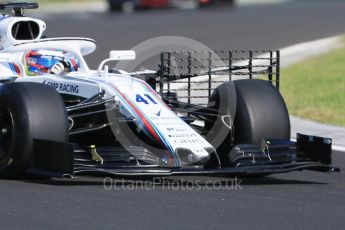 World © Octane Photographic Ltd. Formula 1 – Hungarian Post-Race Test - Day 1. Williams Martini Racing FW41 – Oliver Rowland. Hungaroring, Budapest, Hungary. Tuesday 31st July 2018.