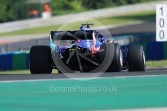 World © Octane Photographic Ltd. Formula 1 – Hungarian Post-Race Pirelli Test - Day 1. Scuderia Toro Rosso STR13 – Sean Gelael. Hungaroring, Budapest, Hungary. Tuesday 31st July 2018.