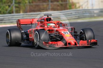 World © Octane Photographic Ltd. Formula 1 – Hungarian Post-Race Test - Day 1. Scuderia Ferrari SF71-H – Antonio Giovinazzi. Hungaroring, Budapest, Hungary. Tuesday 31st July 2018.