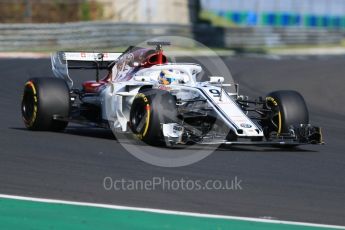 World © Octane Photographic Ltd. Formula 1 – Hungarian Post-Race Test - Day 1. Alfa Romeo Sauber F1 Team C37 – Marcus Ericsson. Hungaroring, Budapest, Hungary. Tuesday 31st July 2018.