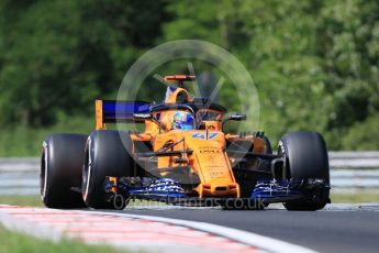 World © Octane Photographic Ltd. Formula 1 – Hungarian Post-Race Test - Day 1. McLaren MCL33 – Lando Norris. Hungaroring, Budapest, Hungary. Tuesday 31st July 2018.